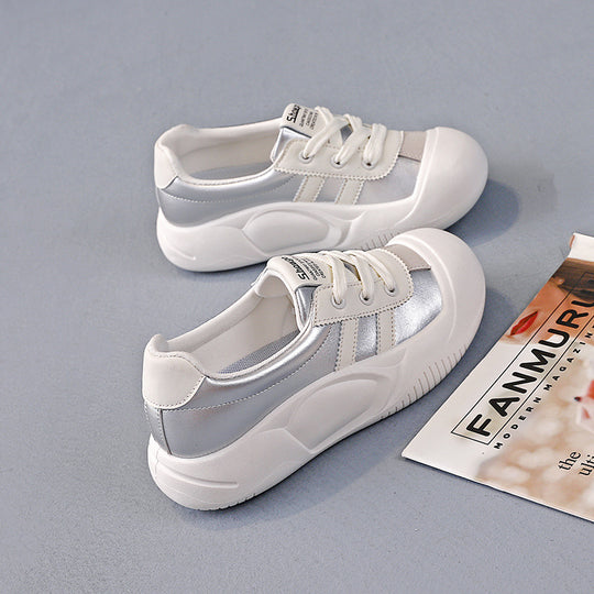 Damen modische Sneakers mit reflektierenden Elementen und gepolsterter Sohle EB