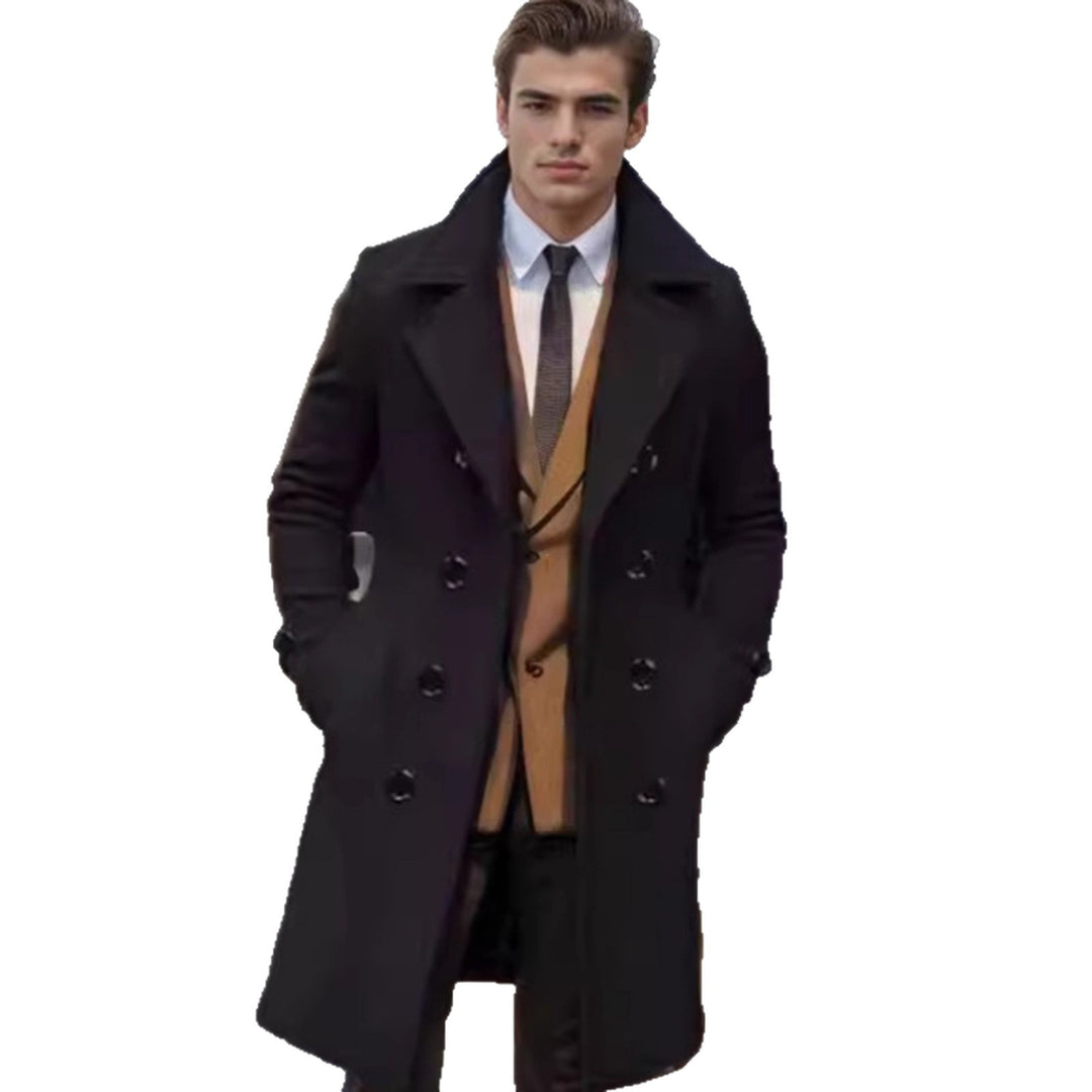 Herren eleganter Woll-Mantel EB