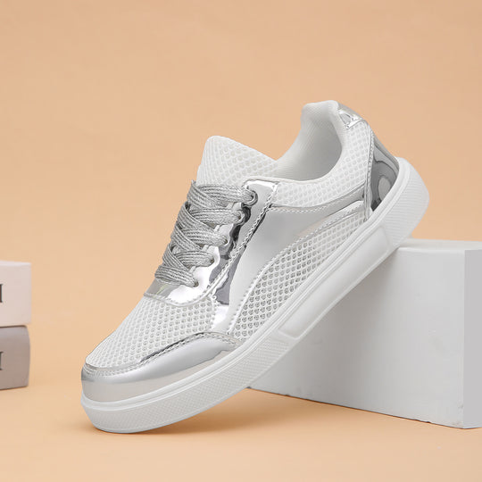 Damen Sportliche Sneaker mit reflektierenden Akzenten und atmungsaktivem Mesh EB