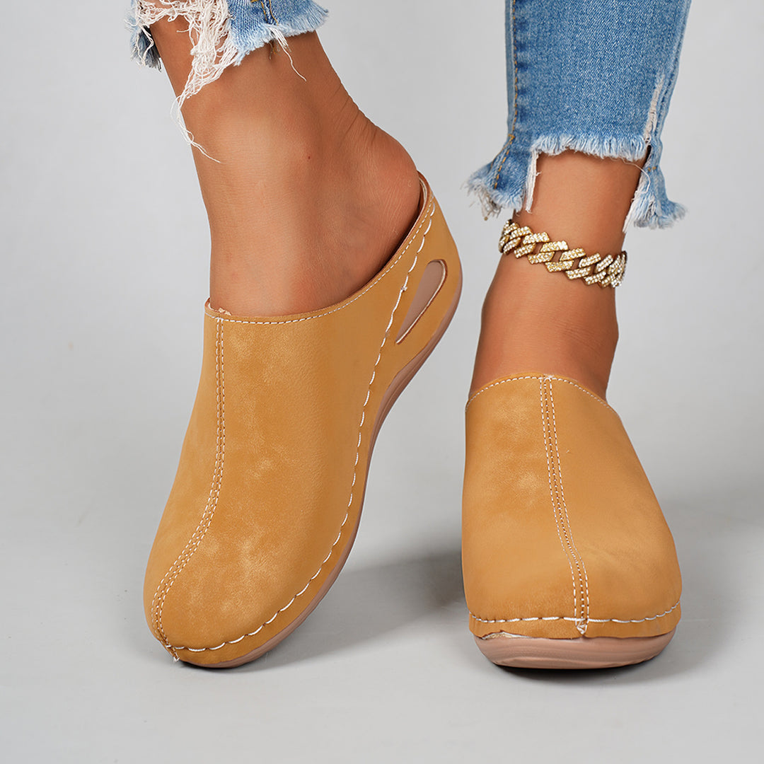 Damen Mules mit ergonomischem Fußbett und modischem Schnitt EB