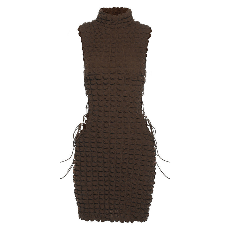 Damen Bodycon Kleid mit raffiniertem Strukturdesign EB
