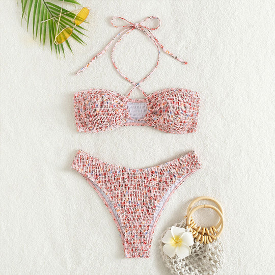Damen Bandeau-Bikini-Set mit kreativen Bindemöglichkeiten EB