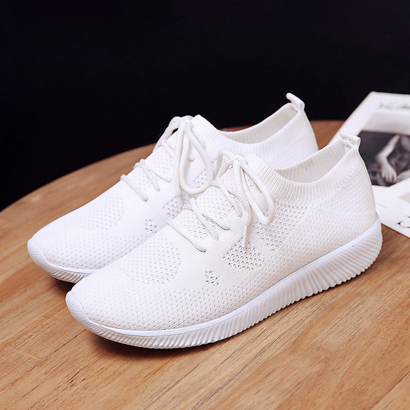 Damen Sportliche Strick-Sneaker mit atmungsaktivem Obermaterial EB