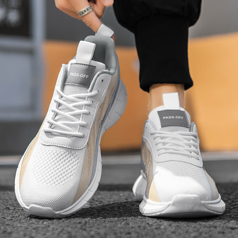 Damen Sportliche Sneakers mit atmungsaktiver Mesh-Oberfläche und stabiler Laufsohle EB 1773460156