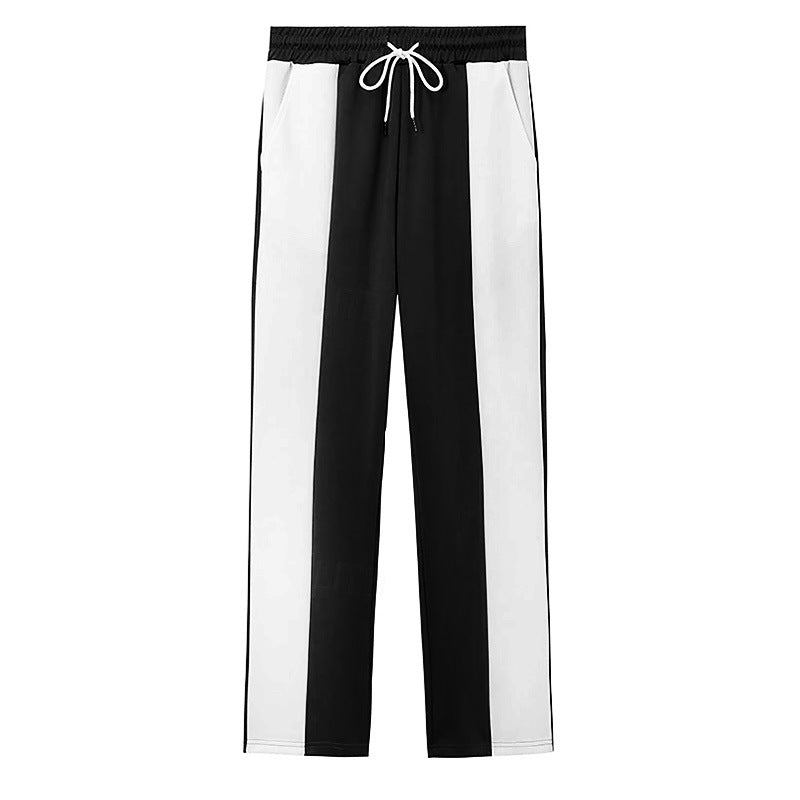 Herren Sportliche Freizeithose mit seitlichen Streifen und elastischem Bund EB