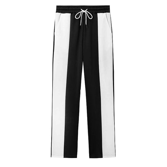 Herren Sportliche Freizeithose mit seitlichen Streifen und elastischem Bund EB