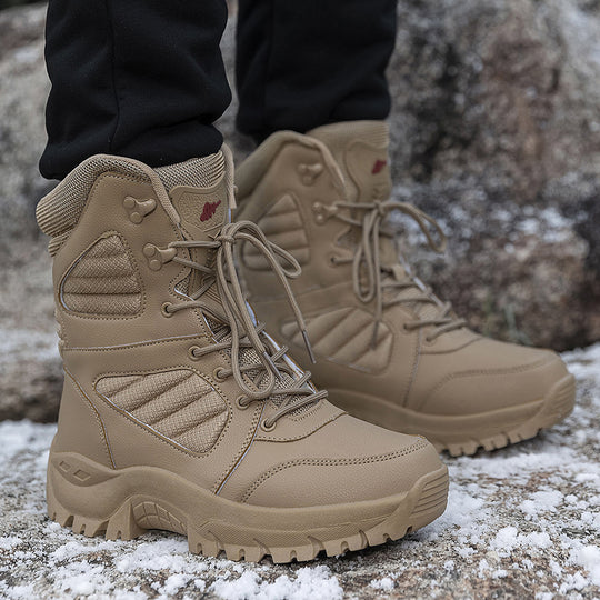Herren robuste Multifunktionsstiefel mit hoher Knöchelunterstützung und rutschfester Sohle EB