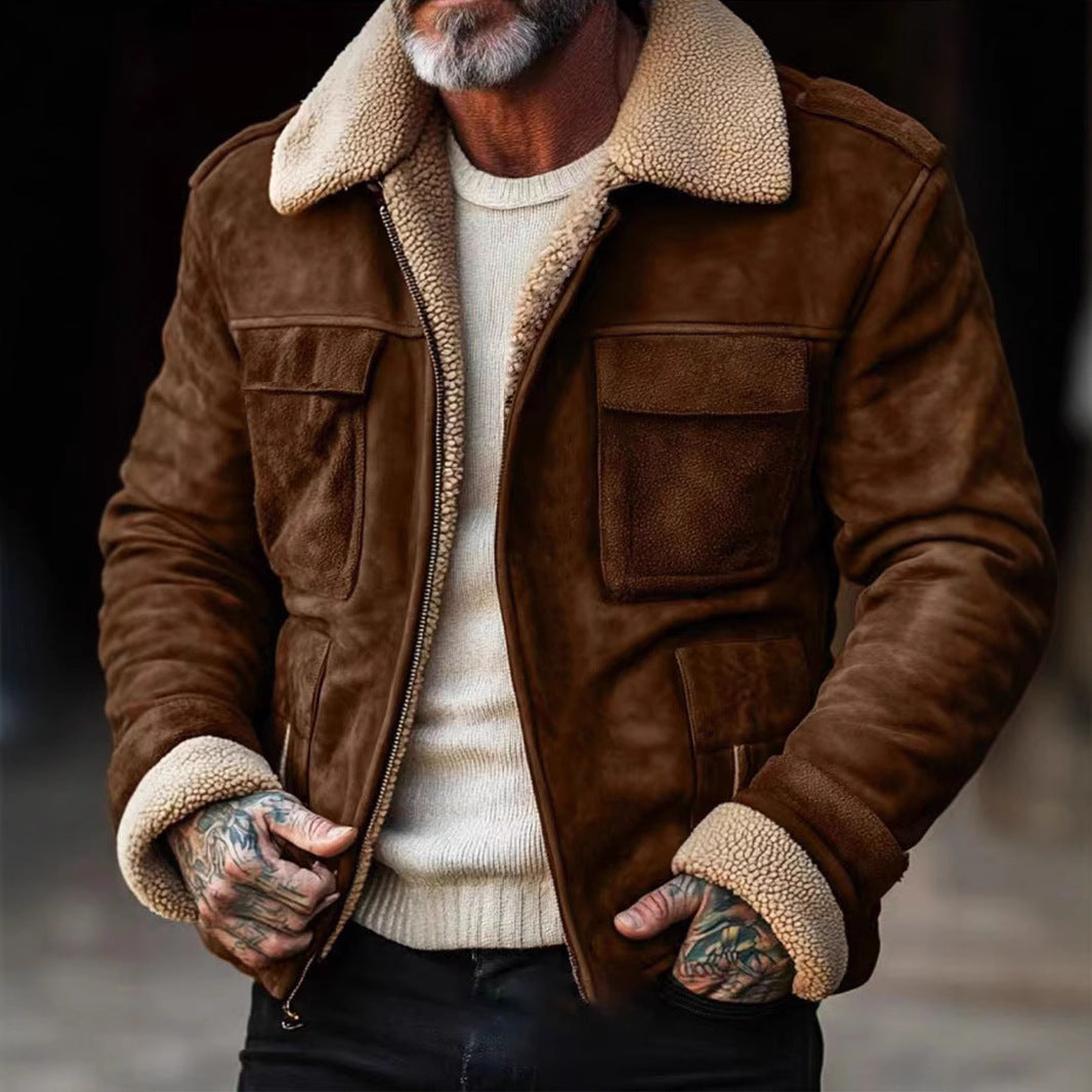 Herren Luxus Lammfell jacke EB