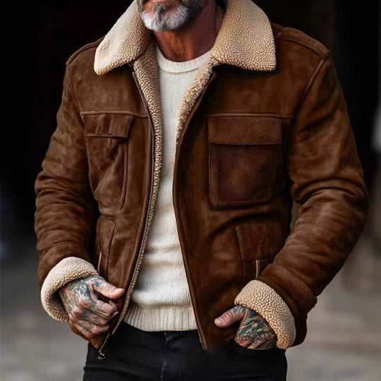 Herren Luxus Lammfell jacke EB