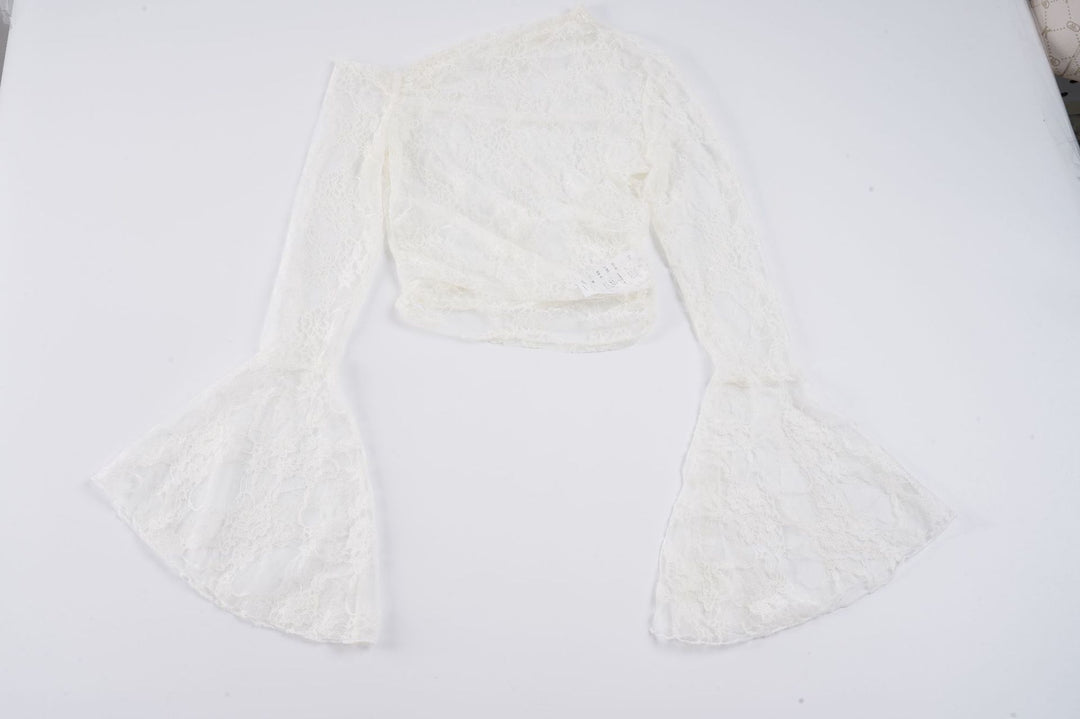 Damen Spitzentop mit weitem Ärmel EB