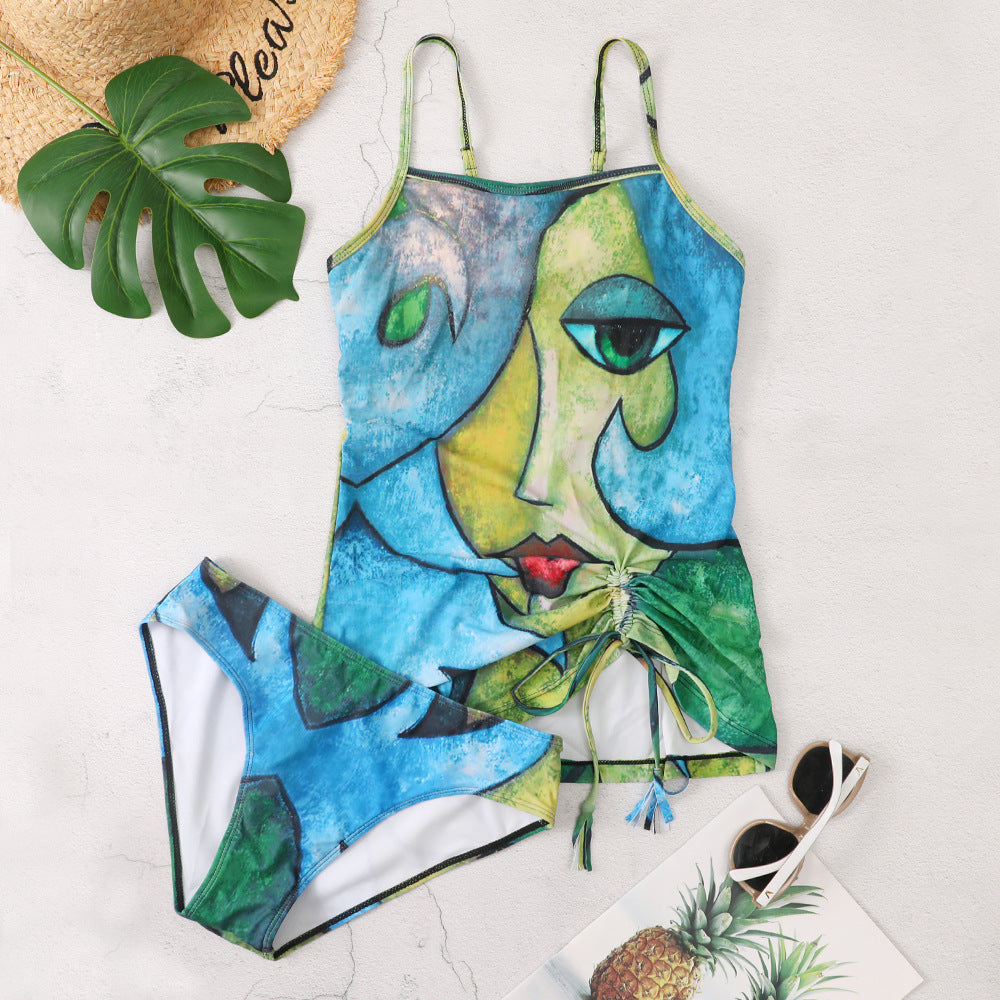 Damen Kunstvolles Strandoutfit EB