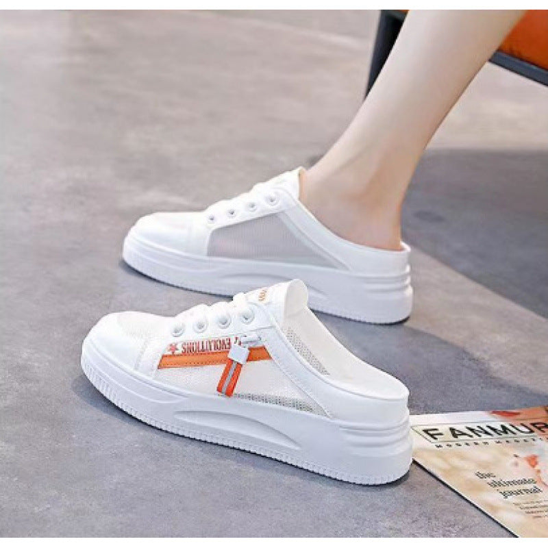 Damen Modische Slip-On Sneakers mit atmungsaktivem Mesh-Obermaterial EB