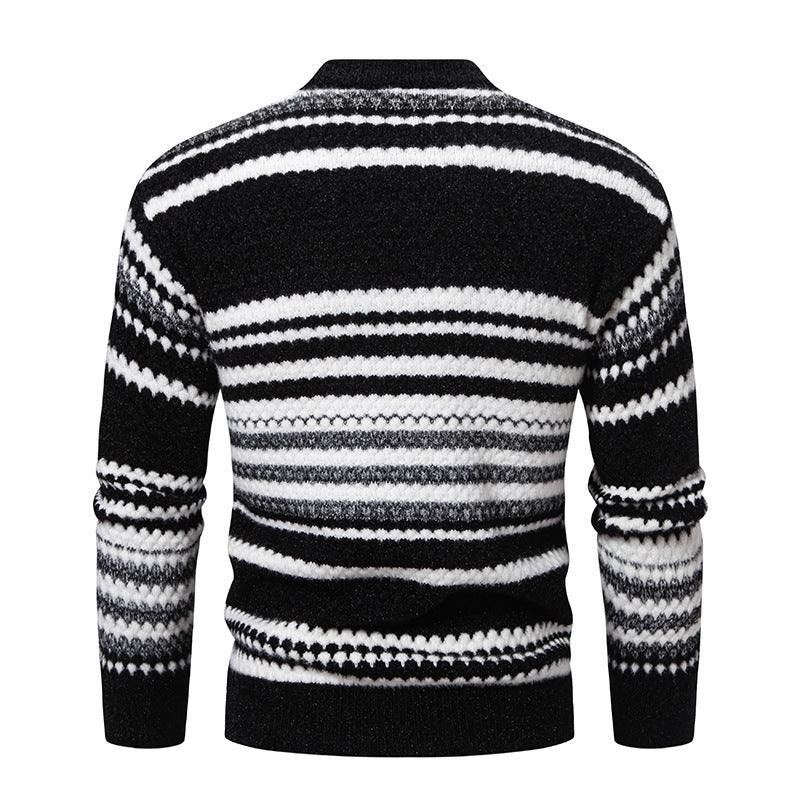 Herren Strickpullover mit strukturiertem Muster EB