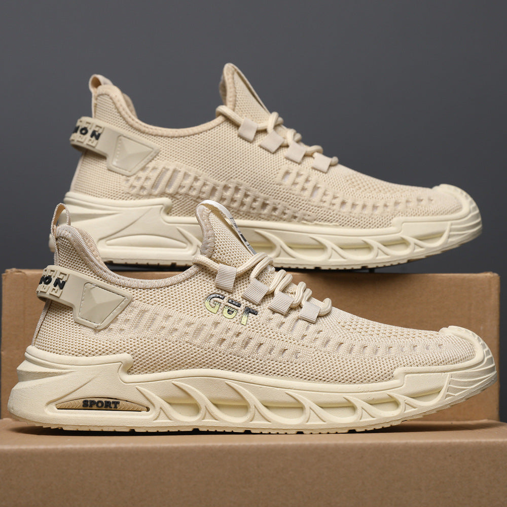 Damen Sportliche Comfort-Sneaker mit atmungsaktiver Mesh-Konstruktion und rutschfester Sohle EB