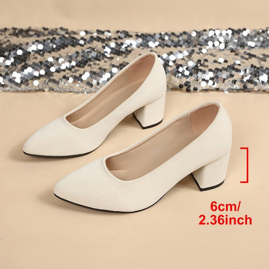 Damen elegante Blockabsatz-Pumps EB