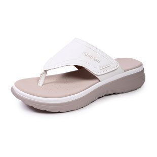 Damen Zehensteg-Sandalen mit gepolstertem Keilfußbett und profilierter Komfortsohle EB