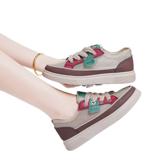 Damen Atmungsaktive Freizeit-Sneaker mit sportlichem Design EB