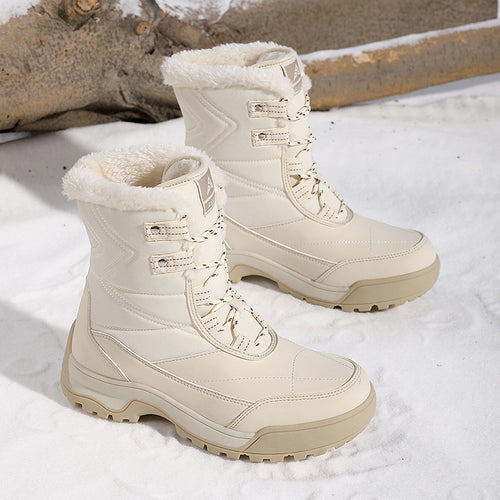 Damen Isolierte Winterstiefel mit rutschfester Sohle und kuscheligem Innenfutter EB
