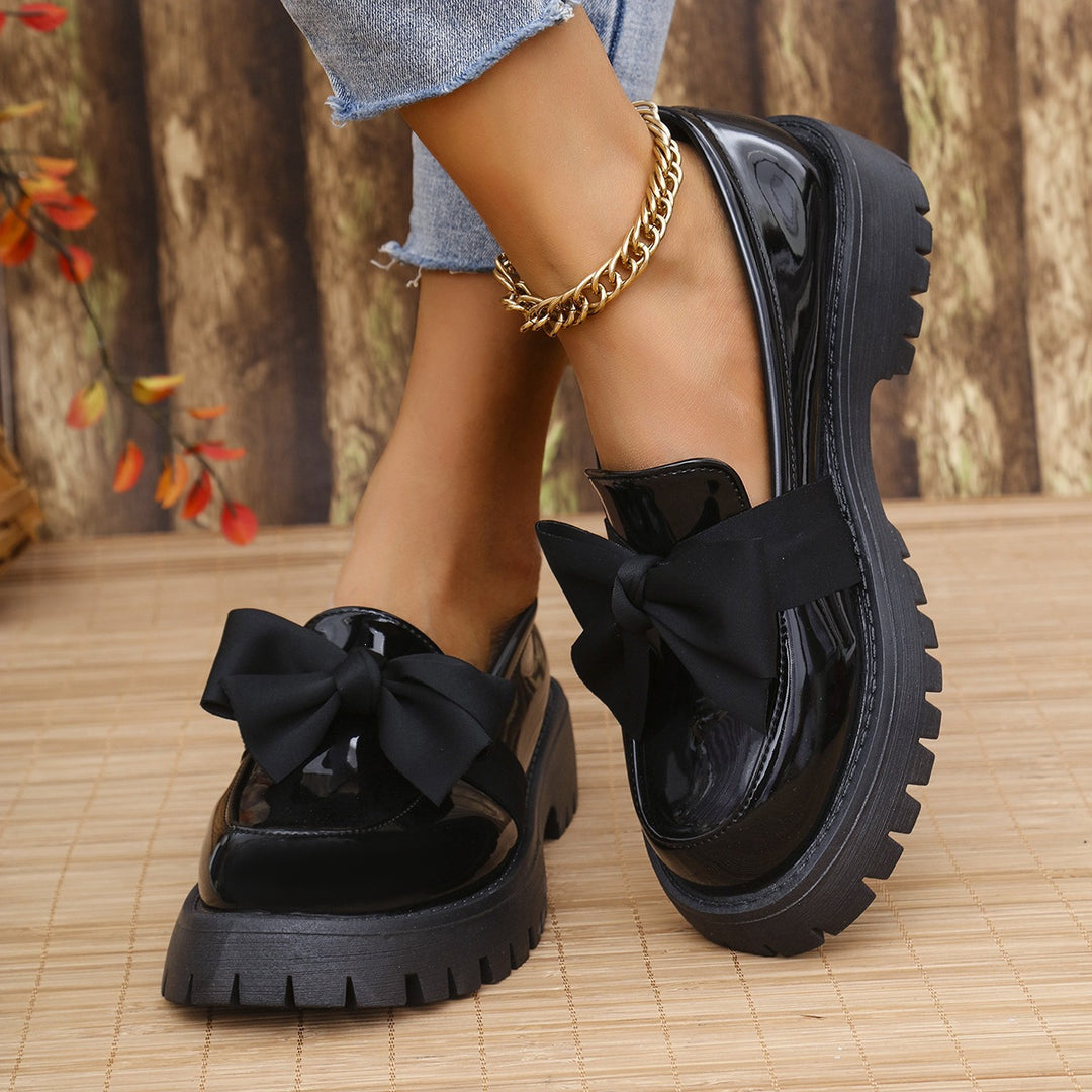Damen Modische Ballerinas mit Schleifen-Detail EB