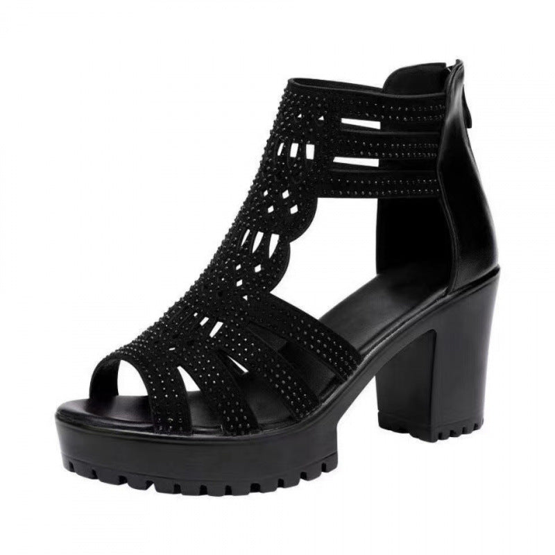 Damen Absatzsandalen mit elegantem Schnitt und detailverliebtem Design EB