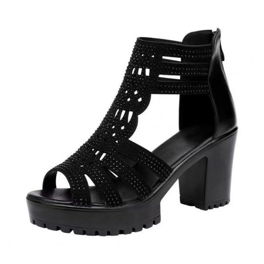 Damen Absatzsandalen mit elegantem Schnitt und detailverliebtem Design EB