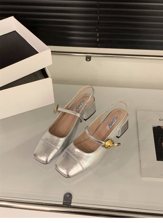 Damen Slingback Ballerinas mit elegantem Riemenverschluss und modischem Design EB