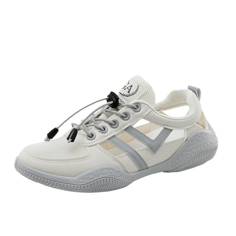 Damen Sportliche Sneakers mit elastischem Schnürsystem und atmungsaktiver Obermaterialstruktur EB