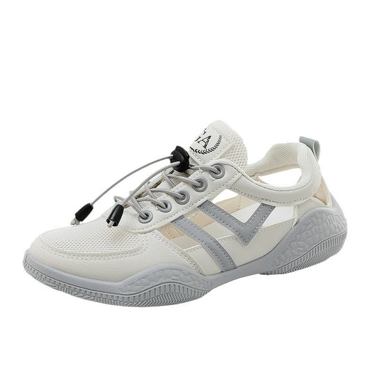 Damen Sportliche Sneakers mit elastischem Schnürsystem und atmungsaktiver Obermaterialstruktur EB