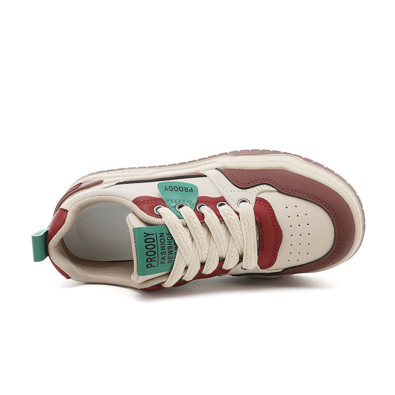 Damen Sportliche Chunky Sneakers mit modischem Design und dämpfender Laufsohle EB
