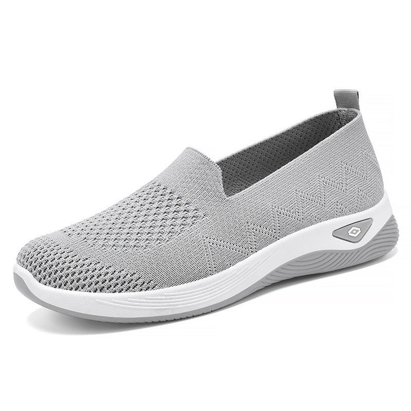 Damen Bequeme Slip-On Sneakers mit atmungsaktivem Obermaterial EB