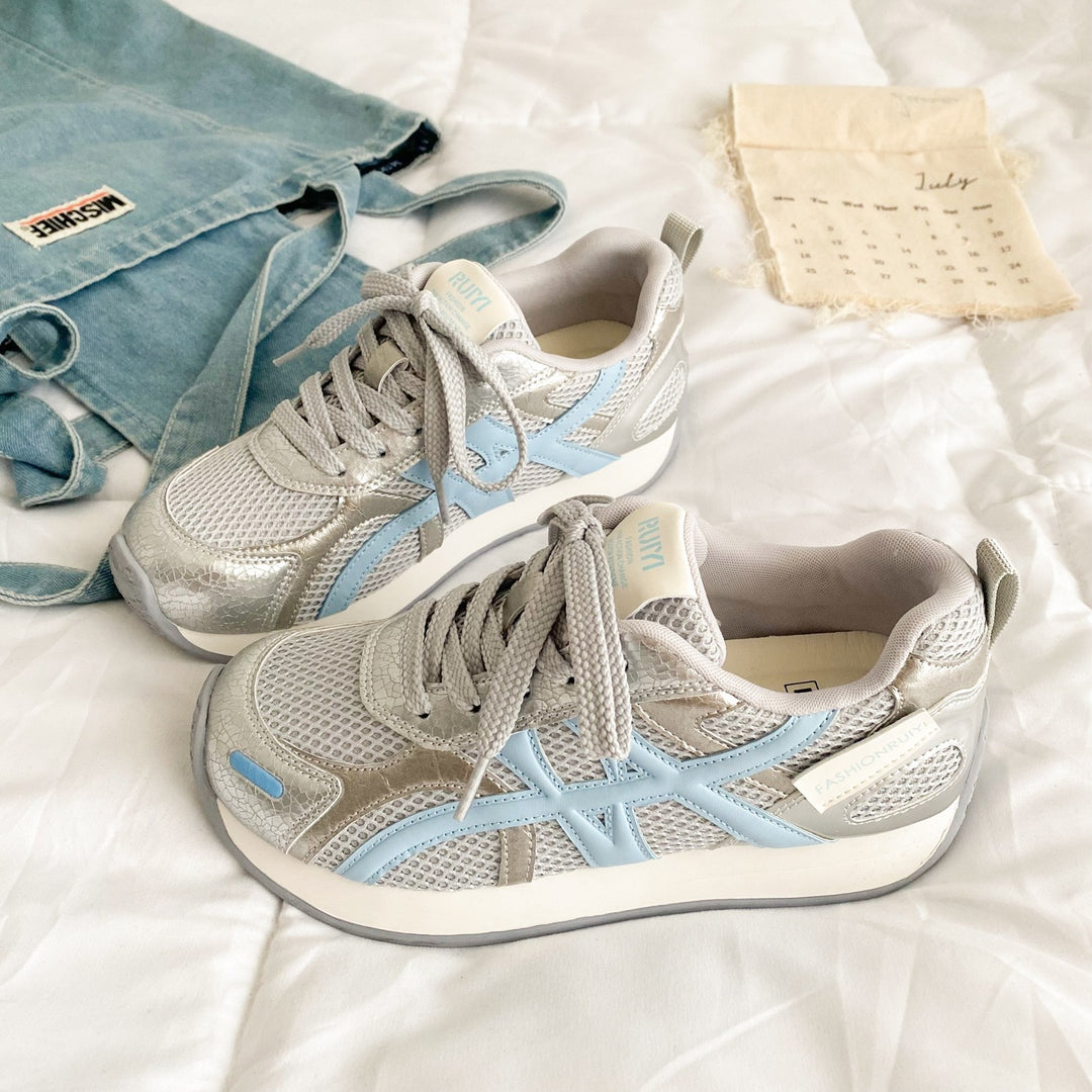 Damen Atmungsaktive Freizeitsneaker mit flexiblem Sohlenprofil und rutschfester Gummisohle EB