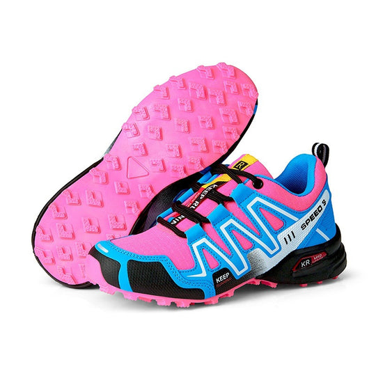 Damen Sportliche Trail-Running-Schuhe mit rutschfester Sohle und atmungsaktivem Obermaterial EB