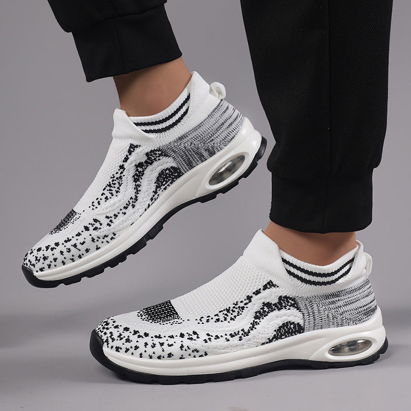 Damen Sportliche Sneakers mit elastischem Obermaterial und rutschfester Sohle EB