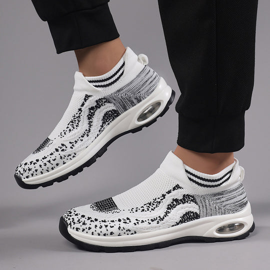 Damen Sportliche Sneakers mit elastischem Obermaterial und rutschfester Sohle EB