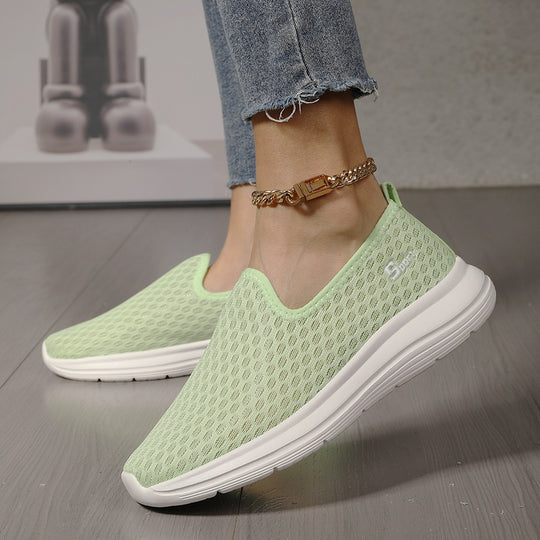 Damen Atmungsaktive Slip-On Laufsohlen Sneakers EB