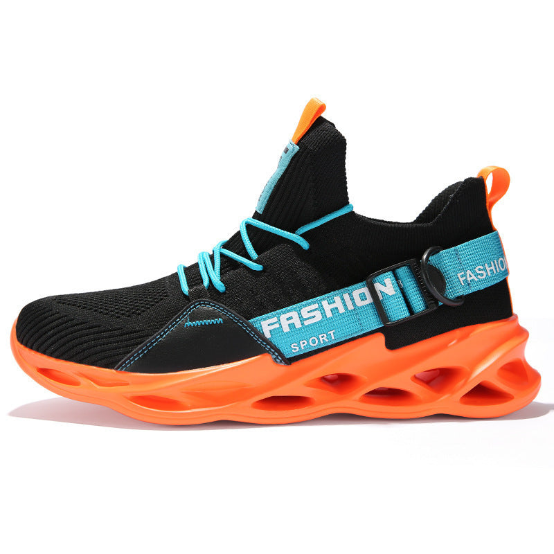 Damen Sportliche Schnür-Sneakers mit elastischem Obermaterial EB