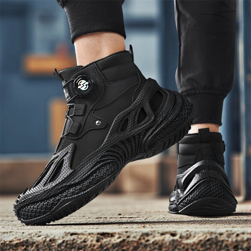 Damen stylische High-Top Sneakers mit dynamischem Sohlendesign EB