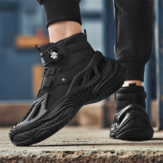 Damen stylische High-Top Sneakers mit dynamischem Sohlendesign EB