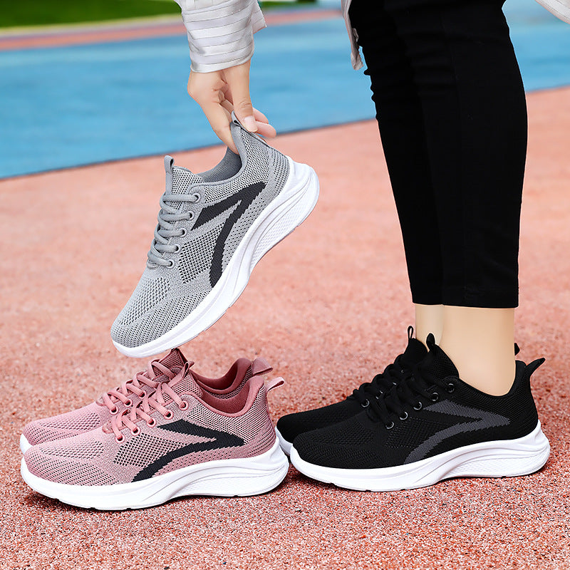 Damen Atmungsaktive Komfort Sneakers mit ergonomischem Fußbett EB