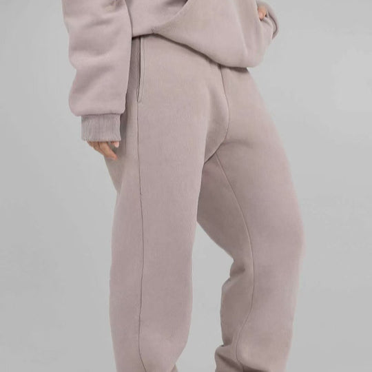 Damen nan oversized Kapuzenpullover mit Kängurutasche und weichem Fleece-Innenfutter EB