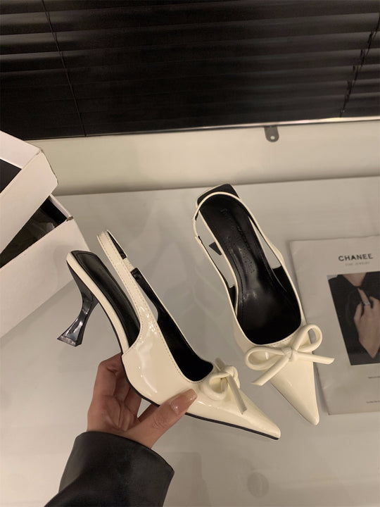 Damen Slingback Pumps mit modischem Schleifenakzent und elegantem Absatz EB