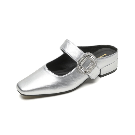 Damen elegante Slingback-Pumps mit modischem Schnallenakzent EB