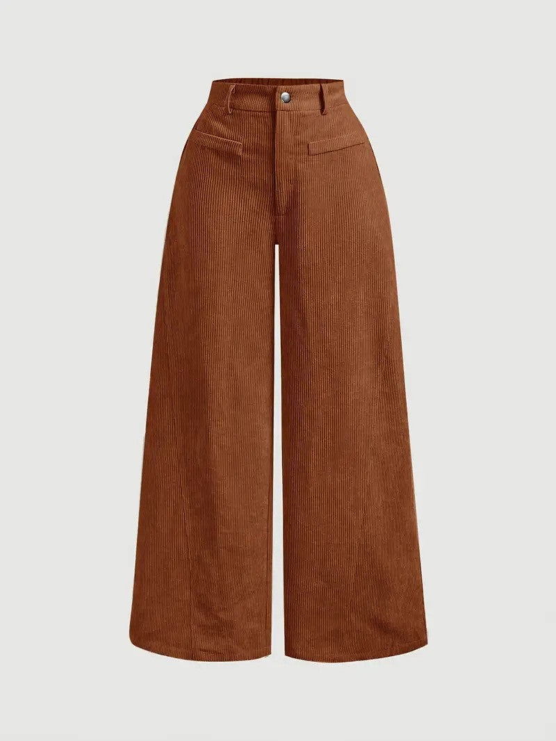 Damen Weite Cordhosen EB