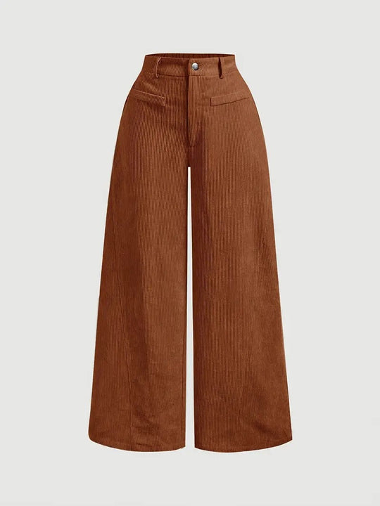 Damen Weite Cordhosen EB