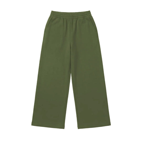 Damen nan Wide‑Leg Relaxhose mit hohem Komfortbund, seitlichen Eingrifftaschen und weichem Fleece-Innenfutter EB
