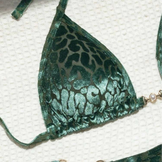 Damen Triangel-Bikini mit dekorativen Akzenten und raffiniertem Schnitt EB
