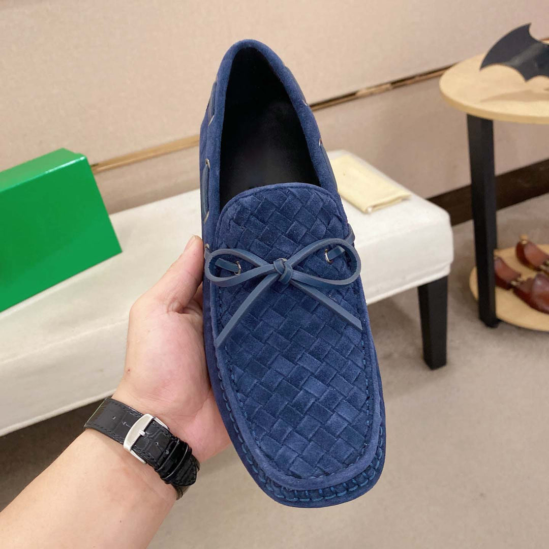 Damen Mokassins aus weichem Wildleder mit eleganter Ziernaht EB