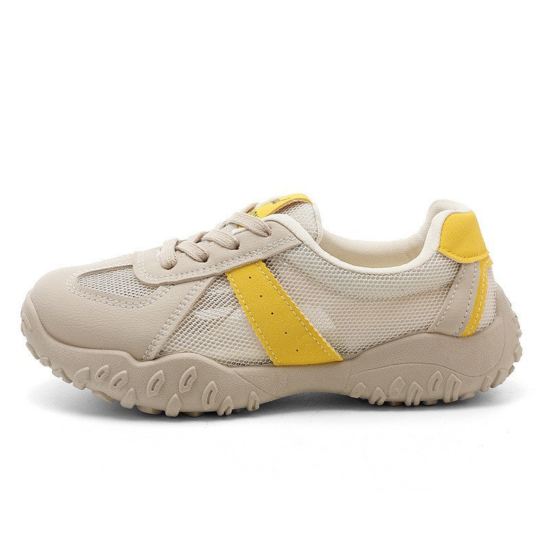 Damen Sportliche Freizeitsneaker mit atmungsaktiver Mesh-Oberfläche und rutschfester Sohle EB