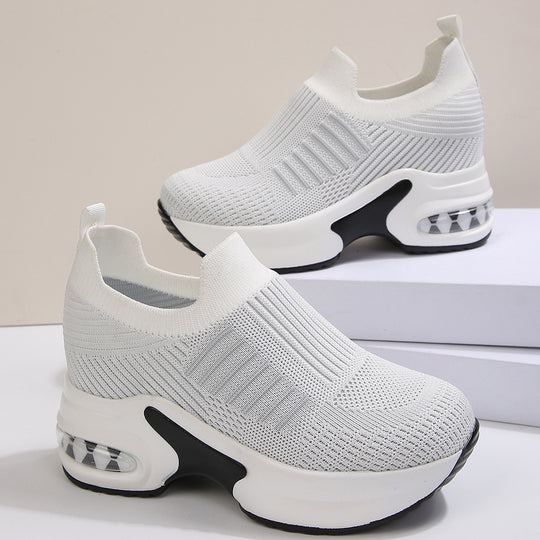 Damen Sneakers mit atmungsaktivem Strickoberteil und komfortabler Dämpfung EB