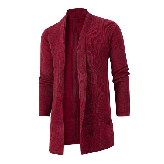 Damen Strickjacke mit offener Front und tiefem Kragen EB